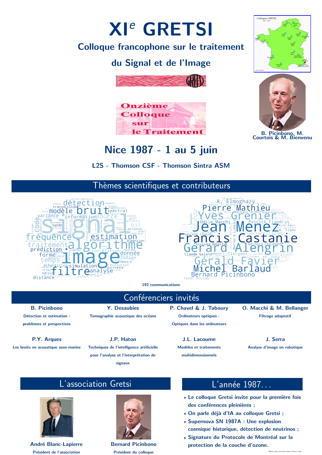 Affiche du colloque 1987